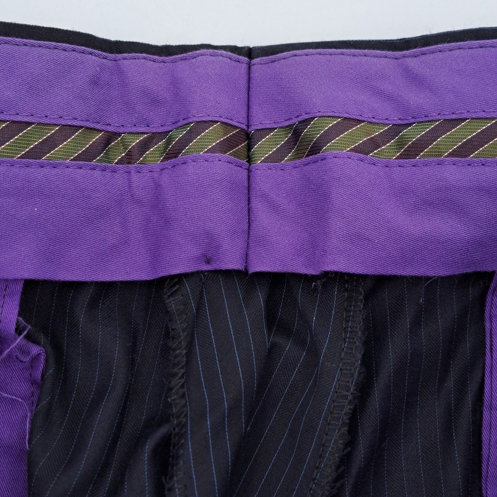 Ted Baker Endurance Dress Pants Mens 35R 100% Wool Navy Blue Pinstripe Jim CT - Picture 8 of 12
